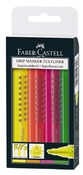 Stiften - markeerstiften - Faber-Castell Jumbo Grip - driehoekig - set van 4