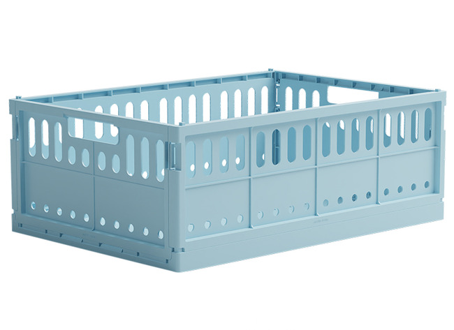 Opbergen - Made Crates Maxi - Per Stuk - Crystal Blue - Leverbaar In 20 Kleuren