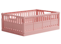 Opbergen - Made crates maxi - per stuk - candyfloss pink - leverbaar in 20 kleuren