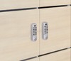 Houten Locker Met Papiergleuf