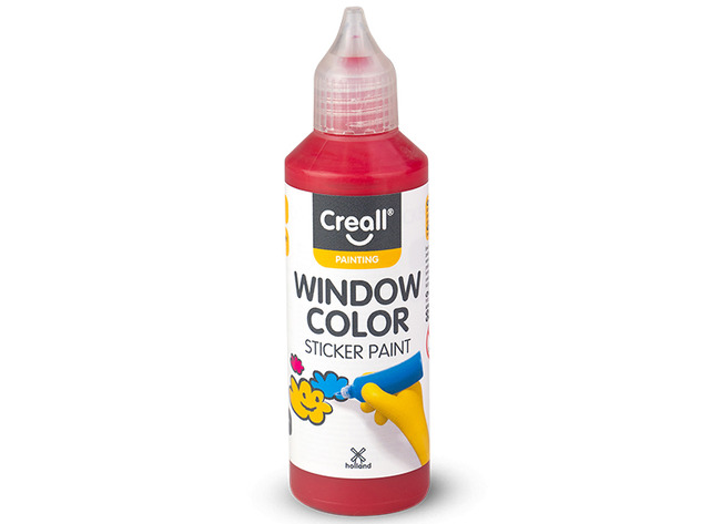 Verf - Mucki - Window Color P/kl. - Rood - Per Stuk