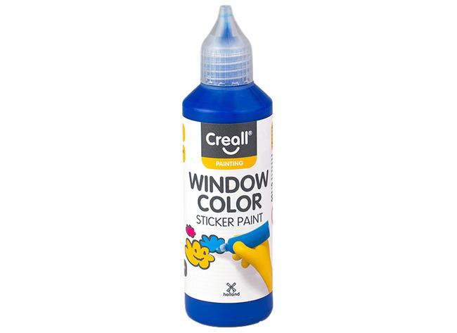 Verf - Mucki - Window Color P/kl. - Donker Blauw - Per Stuk