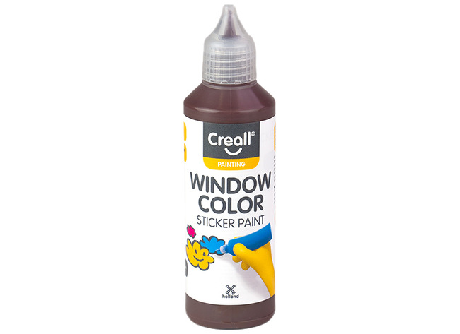 Verf - Mucki - Window Color P/kl. - Bruin - Per Stuk