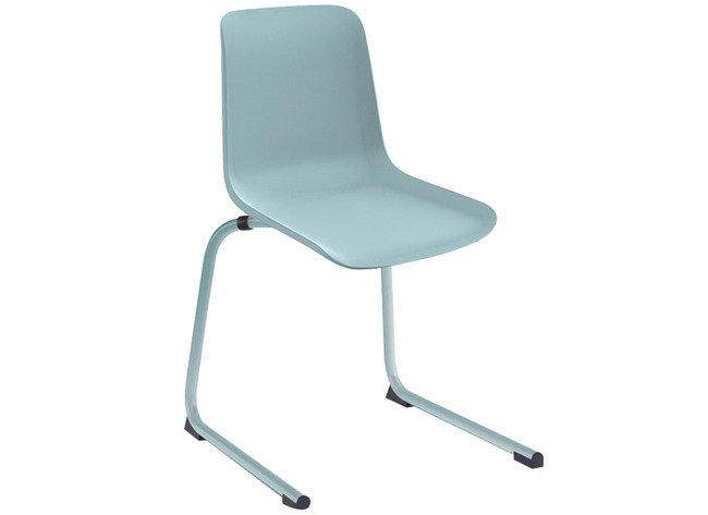 Stoel - Zenith - Sledepoot - Onderstel Blauw - Kuip Blauw - Per Stuk