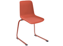 Stoel - Zenith - Sledepoot - onderstel rood - kuip rood - per stuk