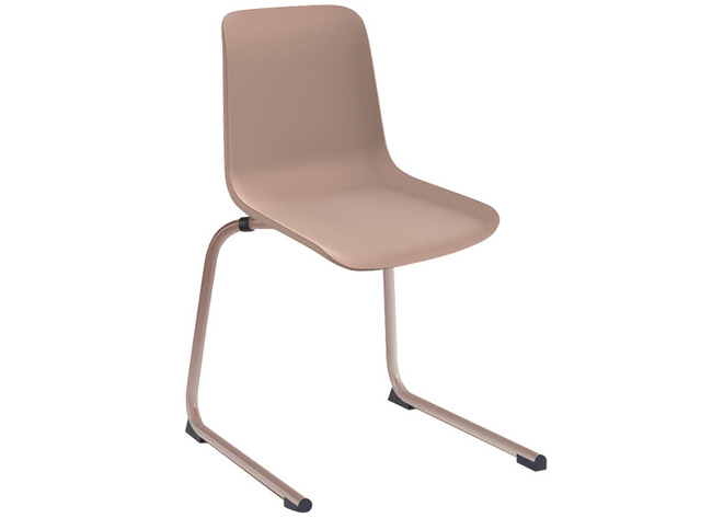 Stoel - Zenith - Sledepoot - Onderstel Lichtroze - Kuip Lichtroze - Per Stuk