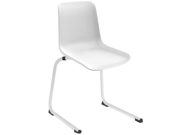 Stoel - Zenith - Sledepoot - Onderstel Wit - Kuip Wit - Per Stuk