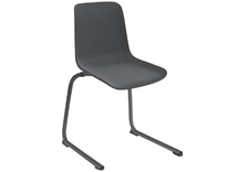 Stoel - Zenith - Sledepoot - onderstel antraciet - kuip antraciet - per stuk