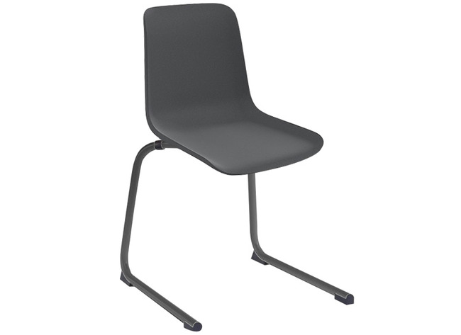 Stoel - Zenith - Sledepoot - Onderstel Antraciet - Kuip Antraciet - Per Stuk