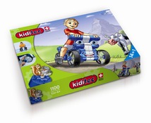 Kiditec-multicar blauw 79-delig