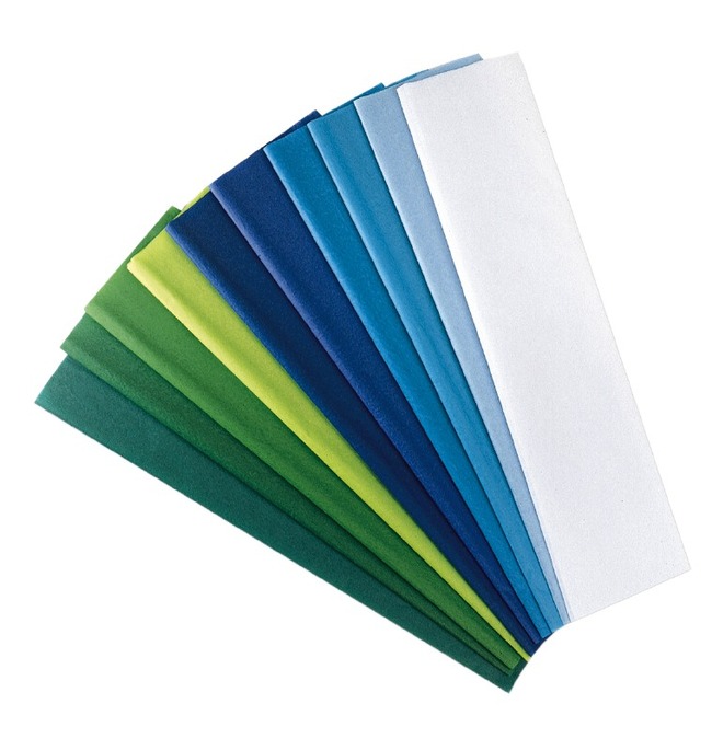 Knutselpapier - Zijdepapier - Koude Kleuren - 50 X 75 Cm - Set Van 20 Assorti