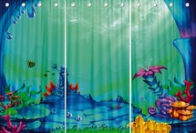 Poppenkast - theaterdoek - onderwaterwereld