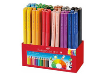 Potloden - kleurpotloden - Faber-Castell Jumbo Grip - driehoekig - set van 72 assorti