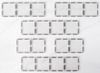 Constructie - magnetisch - Connetix - clear - rectangle pack - set van 12
