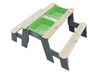 Zand- en watertafel - multifunctionele picknicktafel - per set