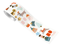 Stickers - Folia - winter - rol van 464 stickers