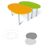 Tafel, Pebble, 140 X 90 Cm