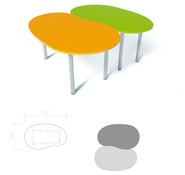 Tafel, Pebble, 140 X 90 Cm