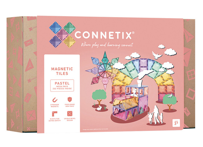 Constructie - Magnetisch - Connetix - Pastel - Mega Pack - Set Van 202