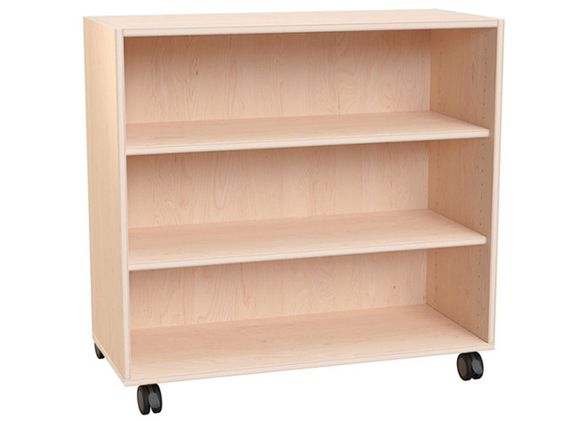 Naturo - M Kast Met 2 Legplanken, Open, Met Wielen