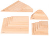 Open ended play - tickit - regenboog reeks - architect panelen - set van 24