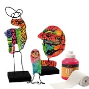 Icoon - hout - vierkant - kunstwerk - per stuk
