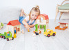 Poppenhuis - boerderij - Beleduc - hout - per set