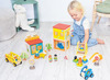 Poppenhuis - stad - Beleduc - hout - per set