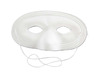 Maskers - karton - half - blanco - set van 12