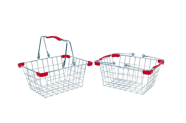 Winkel-boodschappenmandjes Metaal