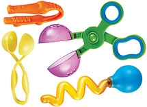 Fijne motoriek - Learning Resources Helping Hands - schepschaar, grijper, waterpomp, knijptang - per set