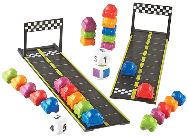 Spel - Rekenspel - Learning Resources Mini Motor Math Activity Set - Racebaan - Per Spel