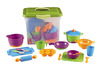 Speelgoed - imitatievoeding - Learning Resources New Sprouts Classroom Kitchen Set - keukenset - kunststof - met opbergkist - set van 44 assorti