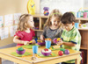 Speelgoed - imitatievoeding - Learning Resources New Sprouts Classroom Kitchen Set - keukenset - kunststof - met opbergkist - set van 44 assorti