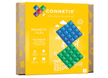 Constructie - magnetisch - Connetix - base plates - blue & green - set van 2