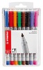 Stiften - whiteboard stiften - Stabilo OHPen - medium - gekleurd - set van 8 assorti