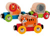 Eerste speelgoed - spoorbaan - Hape - jungle trein - 6-delig