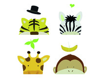 Muurstickers - Zoo-Tastic