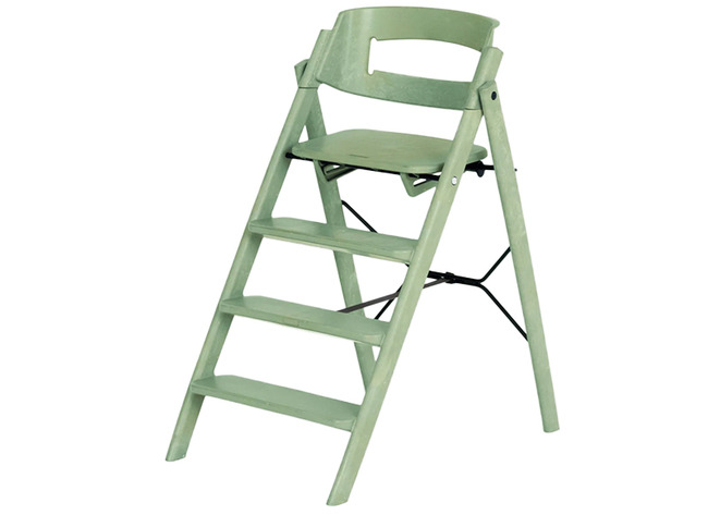 Hoge Eetstoel - Gerecycleerd Kunststof - Kaos - Klapp - Mineral Green - Per Stuk