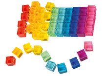 Open-ended - kleurrijke acrylblokjes - set van 50 assorti