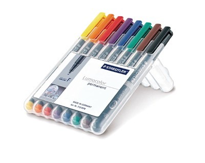 Stift - Viltstift - Permanent - Fijn - Ass/8kl