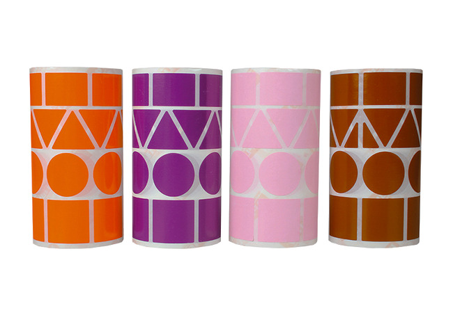 Stickers - Apli - Bruin, Roze, Paars, Oranje - Set Van 900