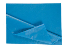 Knutselpapier - zijdepapier - 50 x 70 cm - blauw licht - pak van 26 vellen