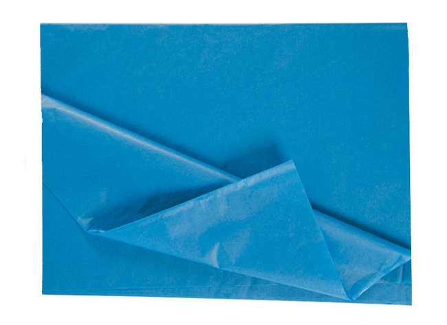 Knutselpapier - Zijdepapier - 50 X 70 Cm - Blauw Licht - Pak Van 26 Vellen