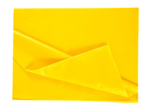 Knutselpapier - zijdepapier - 50 x 70 cm - geel - pak van 26 vellen
