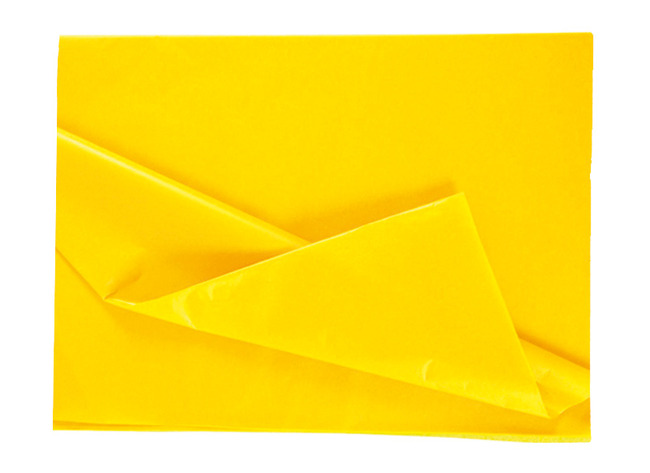 Knutselpapier - Zijdepapier - 50 X 70 Cm - Geel - Pak Van 26 Vellen