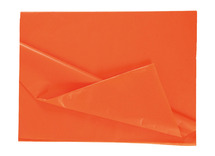 Knutselpapier - zijdepapier - 50 x 70 cm - oranje - pak van 26 vellen