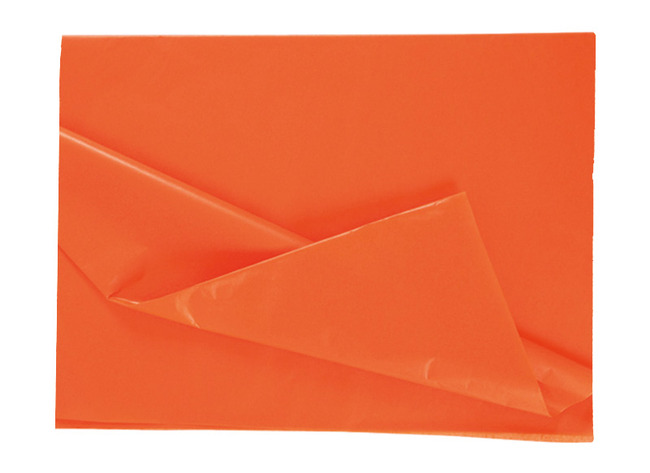 Knutselpapier - Zijdepapier - 50 X 70 Cm - Oranje - Pak Van 26 Vellen