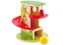Eerste speelgoed - eerste knikkerbaan - Hape - jungle press and slide