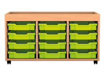 Speeltafel - Kast - Opstaande Rand - lichte esdoorn - per stuk